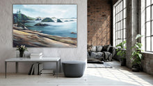 Load image into Gallery viewer, Broken Islands with Logs, Vancouver Island, BC, Fine Art Giclee Print on Gallery Wrap Canvas