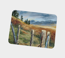 Load image into Gallery viewer, Fence Line to Rivers Placemat (Vegan Leather) by Marie Neys