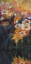 Load image into Gallery viewer, Summer's Smile - Daisies Reflected Acrylic on Canvas 30 x 15