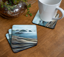 Load image into Gallery viewer, Broken Islands w Logs 2 Coaster 1 by Marie Neys