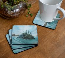Load image into Gallery viewer, Heartland Island, British Columbia - Coaster by Marie Neys