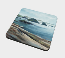 Load image into Gallery viewer, Broken Islands w Logs 2 Coaster 1 by Marie Neys