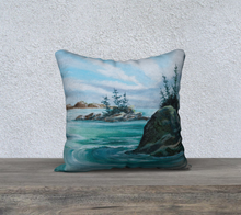 Load image into Gallery viewer, Bowen Bay to Paisley 18 x 18 Pillow Case by Marie Neys