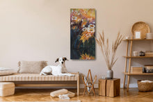 Load image into Gallery viewer, Summer's Smile - Daisies Reflected Acrylic on Canvas 30 x 15