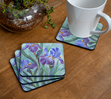 Load image into Gallery viewer, Bearded Iris by Marie Neys Coaster