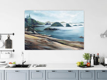 Load image into Gallery viewer, Broken Islands with Logs, Vancouver Island, BC, Fine Art Giclee Print on Gallery Wrap Canvas
