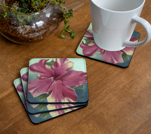 Load image into Gallery viewer, Pink Hibiscus, - Coasters by Marie Neys Coasters