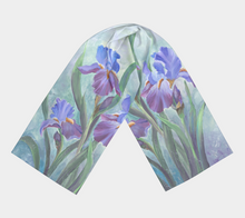 Load image into Gallery viewer, Scarf (Long) - Double Purple Iris