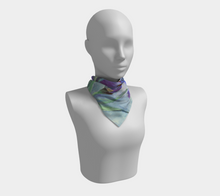 Load image into Gallery viewer, Scarf (Square) - Purple Iris