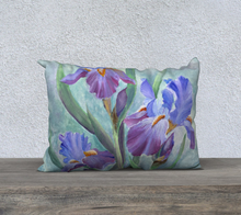 Load image into Gallery viewer, Bearded Iris - 14 x 20 Pillow case