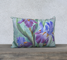 Load image into Gallery viewer, Bearded Iris - 14 x 20 Pillow case