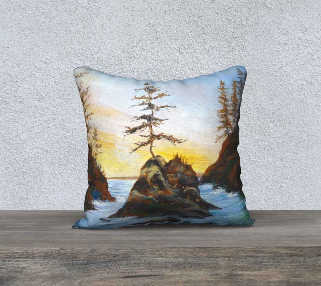 Crooked Tree Inlet - 18 x 18 Pillow Case