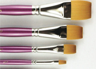 Gold Sable Glaze Brush (series 680) Short Purple Handle