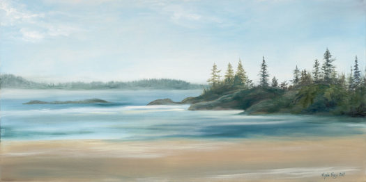 The Beach is my Home 2, British Columbia, Original Oil on Gallery Wrap Canvas