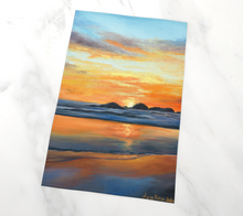Load image into Gallery viewer, West Coast Sunset 1 Tea Towel