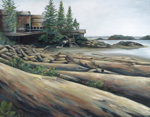 Long Beach, Vancouver Island, Original Oil On Canvas