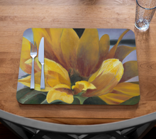 Load image into Gallery viewer, Brown Eyed Susan Placemat (Vegan Leather) by Marie Neys
