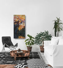 Load image into Gallery viewer, Summer's Smile - Daisies Reflected Acrylic on Canvas 30 x 15
