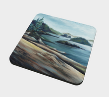 Load image into Gallery viewer, Broken Islands w Logs Coaster 1 by Marie Neys
