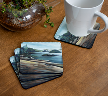 Load image into Gallery viewer, Broken Islands w Logs Coaster 1 by Marie Neys
