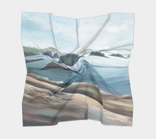 Load image into Gallery viewer, Scarf (Square) - Broken Islands w Logs
