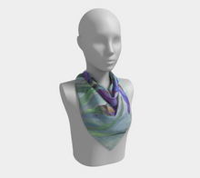 Load image into Gallery viewer, Scarf (Square) - Purple Iris
