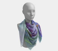 Load image into Gallery viewer, Scarf (Square) - Purple Iris
