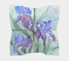Load image into Gallery viewer, Scarf (Square) - Purple Iris
