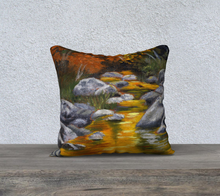 Load image into Gallery viewer, River&#39;s Glow - 18 x 18 Pillow Case
