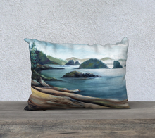 Load image into Gallery viewer, Broken Islands w Logs 14 x 20 Pillow
