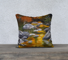 Load image into Gallery viewer, River&#39;s Glow - 18 x 18 Pillow Case
