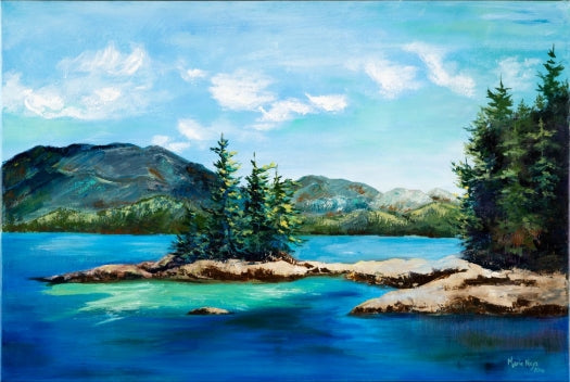Broken Islands 2, British Columbia Original Oil on Gallery Wrap Canvas
