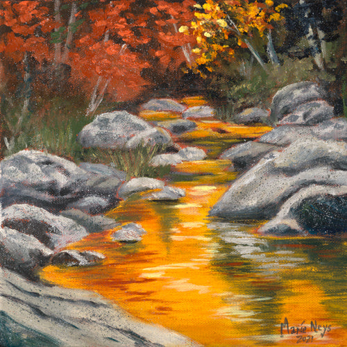 River's Glow, Fine Art Canvas Print