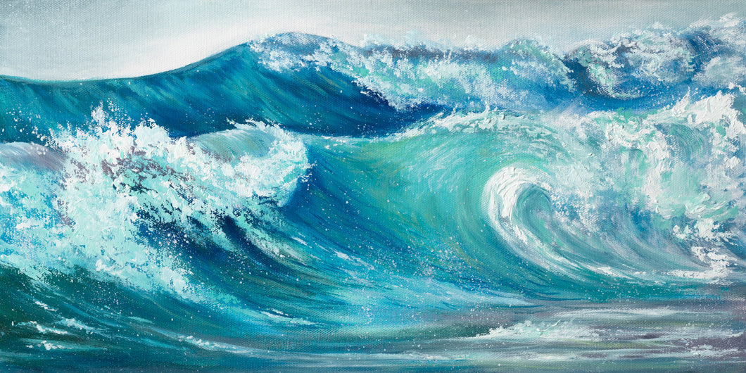Splash 2, Original Oil on Gallery Wrap Canvas