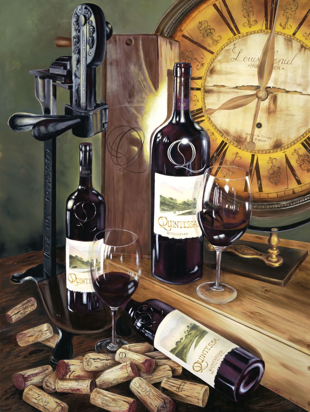 Time for Wine, Fine Art Canvas Print