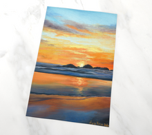 Load image into Gallery viewer, West Coast Sunset 1 Tea Towel
