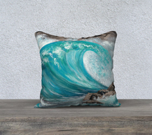 Load image into Gallery viewer, Make Some Waves - 18 x 18 Pillow Case
