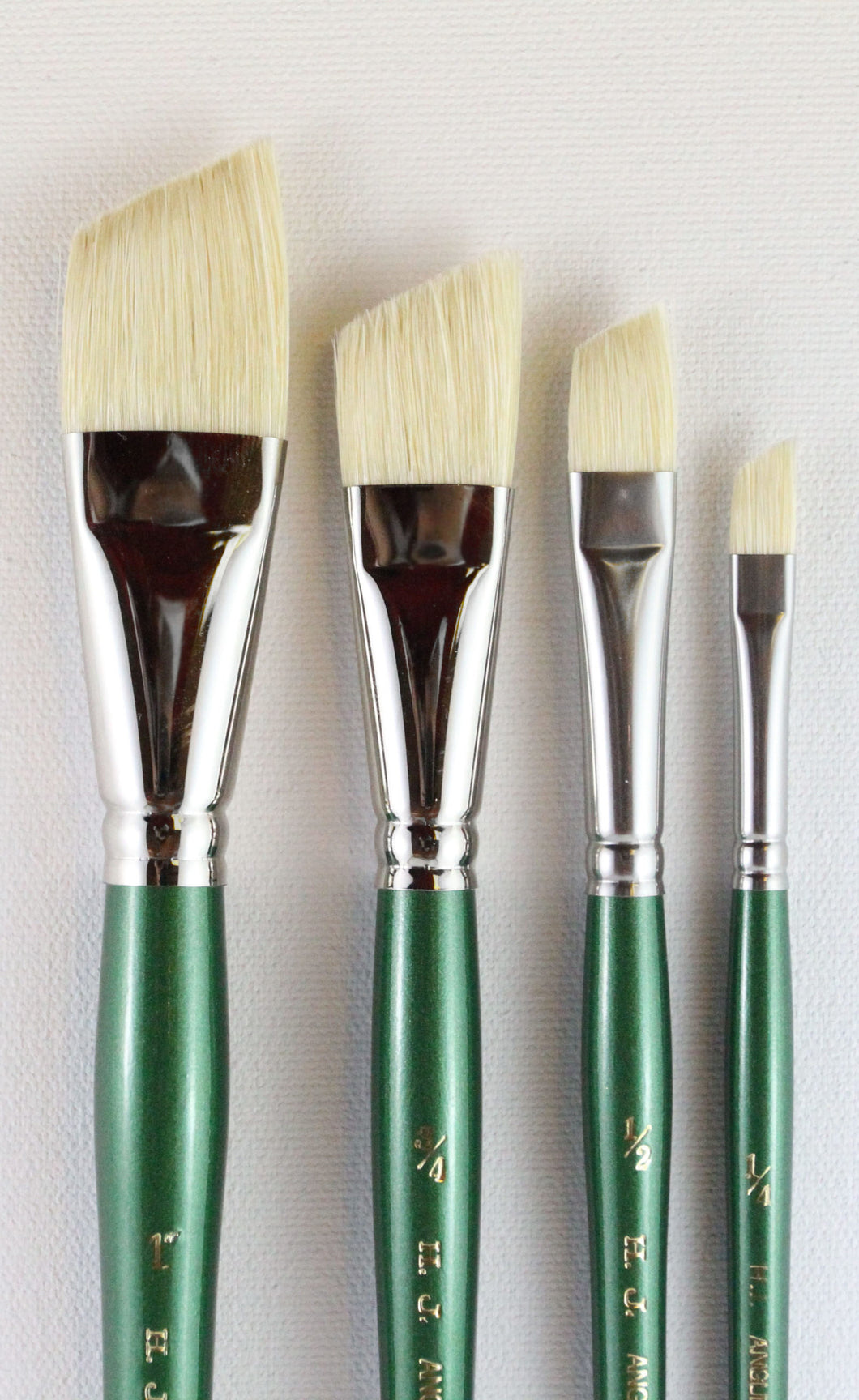 Hog Bristle Foliage Brushes (Series 120) Short Green Handle
