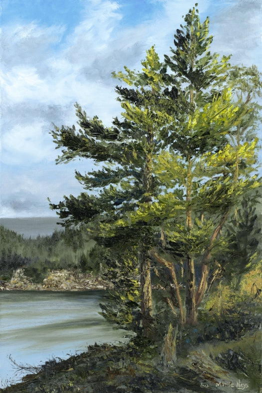 Towards Tunstall Bay, Bowen Island, British Columbia, Original Oil on Canvas